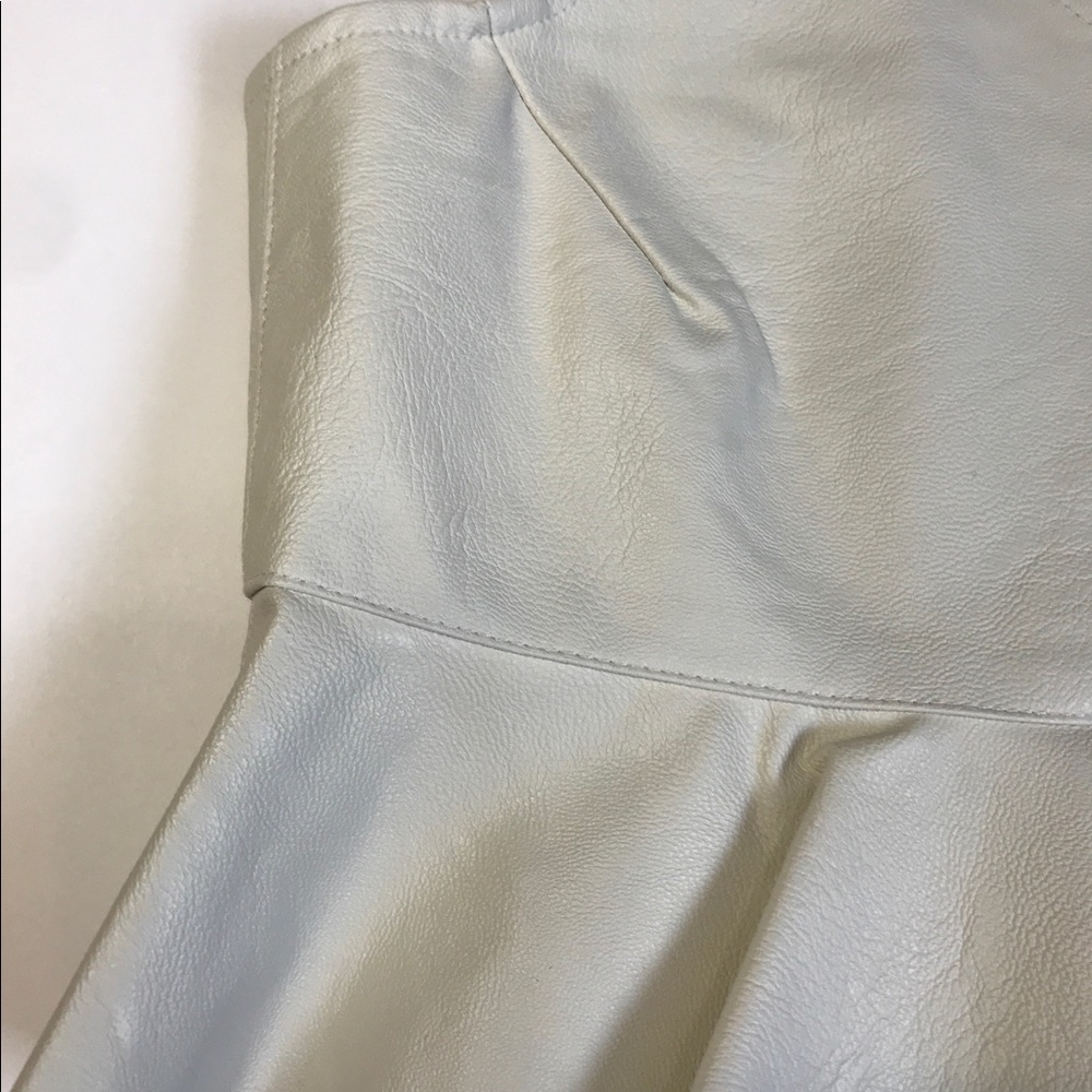 Zara faux leather peplum top - Picture 6 of 8
